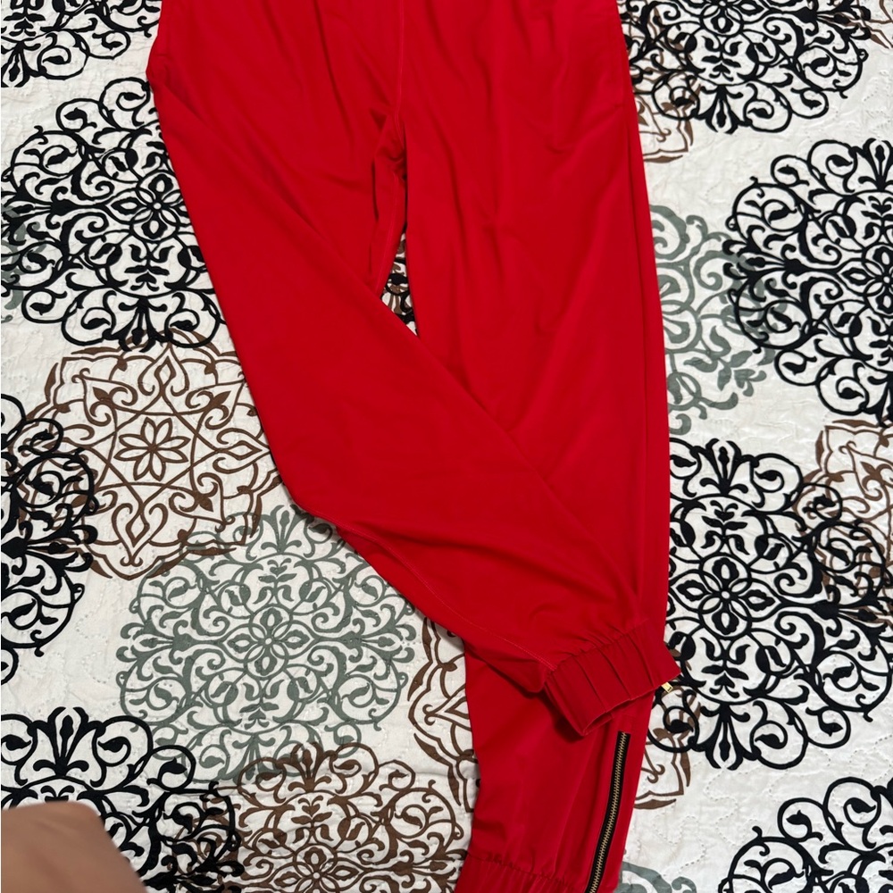 Red Track Pants